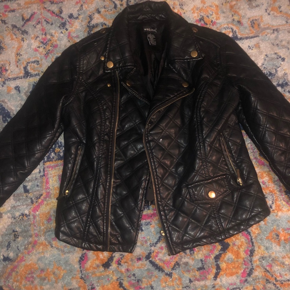 Fuax leather jacket
